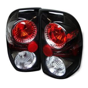 Spyder Black-Clear Euro Style Taillights 97-04 Dodge Dakota - Click Image to Close